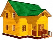 Проект дома-55 из бруса