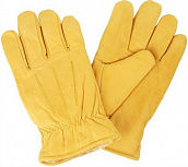 Перчатки кожаные цельные утепленные стандарт