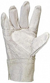 Перчатки спилковые цельные Люкс