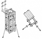 Опалубка колонн на универсальных щитах