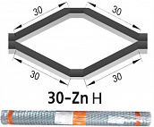 Сетка Штрек оцинкованная жесткая 30-Zn H