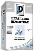 Шпатлевка цементная белая Де Люкс