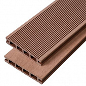 Террасная доска из древесно-полимерного композита Французский каштан (Браш)