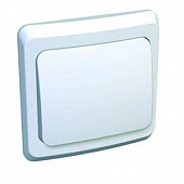 Выключатель одноклавишный для скрытой установки ЭТЮД  белый