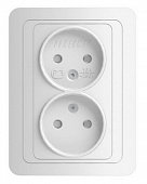 Розетка 2-м СП 16А бел. CLASSIC (2102)